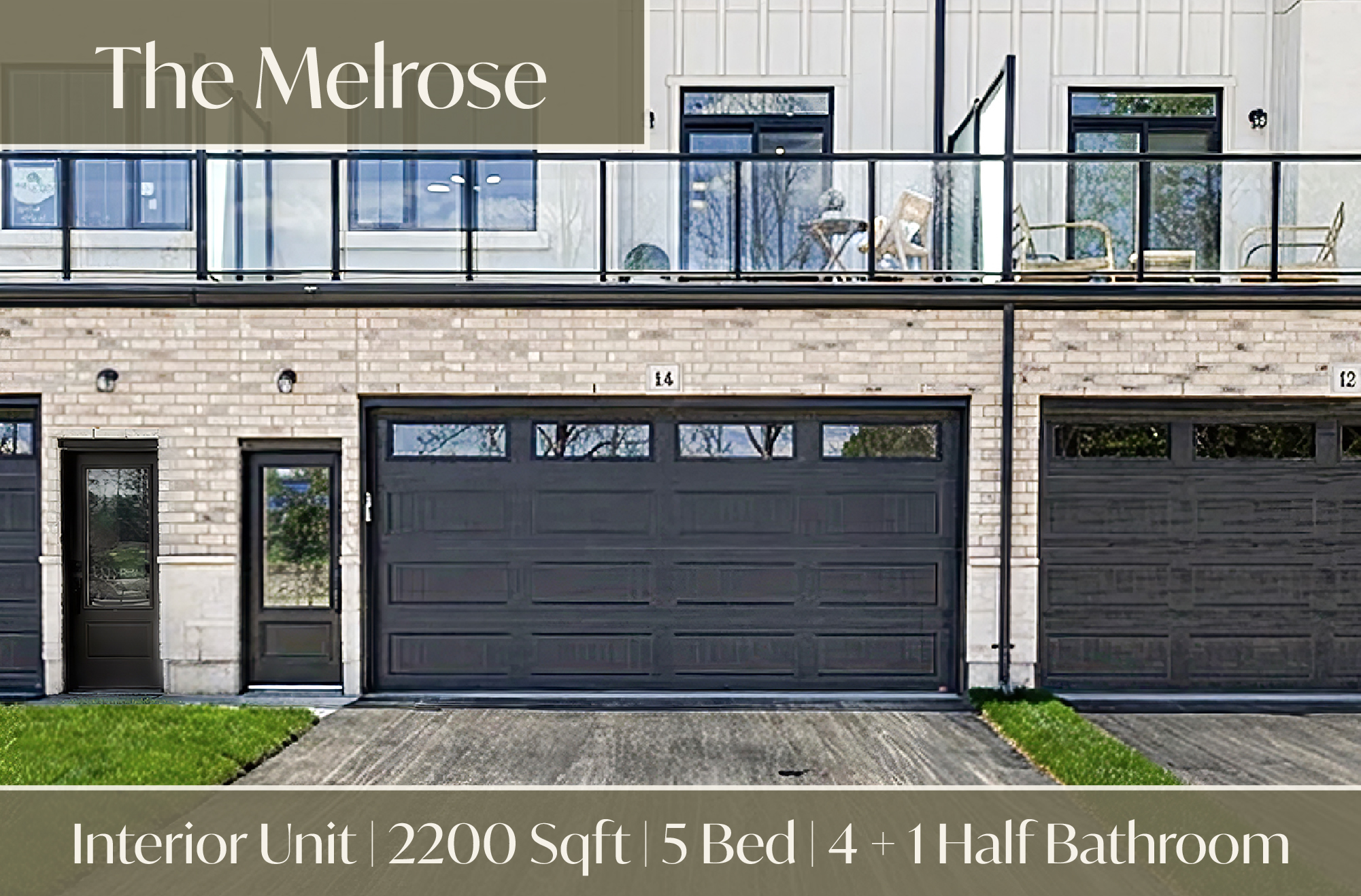 The Melrose unit card