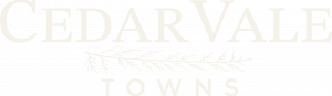 Cedar Vale Towns logo, cream